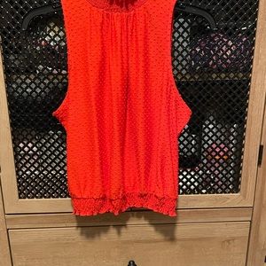 Mock neck sleeveless tank